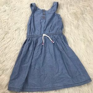 Carters Chambray dress with cross back size 6 NWT